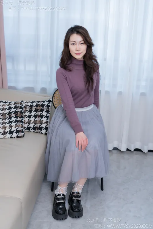 甜予摄影 No.159 杨梅-皮鞋、蕾丝袜、薄肉丝 - 甜予摄影